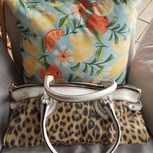 Roberto Cavalli Italy women's brown canvas bag